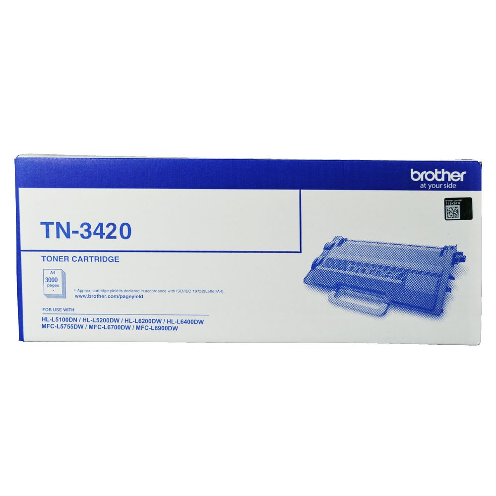 Brother TN-3420 Mono Laser Toner - High Yield to suit HL-L5100DN, L5200DW, L6200DW, L6400DW & MFC-L5755DW , L6700DW, L6900DWup to 3000 pages Brother TN-3420 Mono Laser Toner - High Yield to suit HL-L5100DN, L5200DW, L6200DW, L6400DW & MFC-L5755DW , L6700DW, L6900DWup to 3000 pages